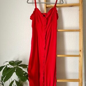 Topshop red dress